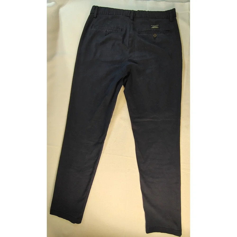 Banana Republic Slim Fit Navy Blue Chino Pants Mens 30x30 Cotton Stretch Twill